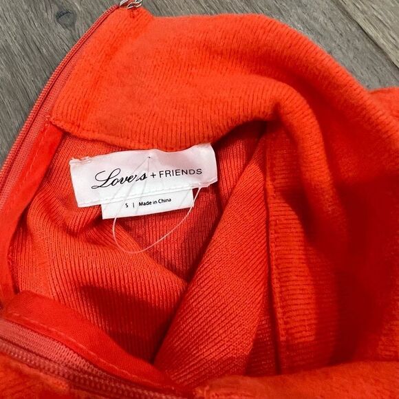 NWOT Lovers + Friends Marne Mini Dress in Orange Size S - Picture 4 of 6